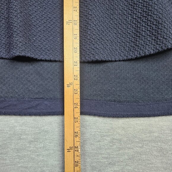 Deletta Anthropologie Sz L Side Snap Button Textured Knit Boxy Back Cutout Top - Picture 4 of 9